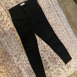 Madewell Black 9” High-Rise Skinny Jeans
